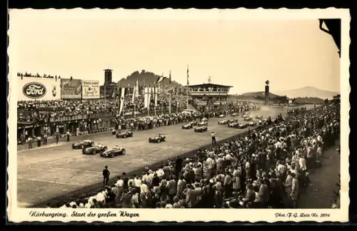 AK Nürburgring, Start der grossen Wagen