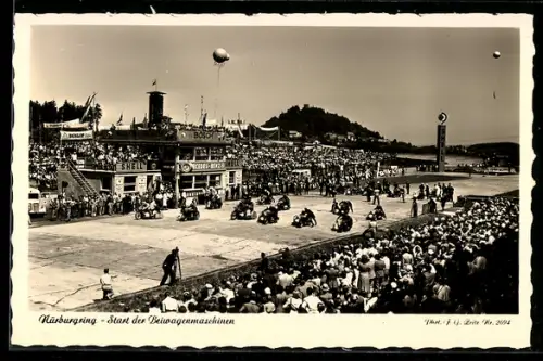 AK Nürburgring, Start der Motorrad-Beiwagenmaschinen