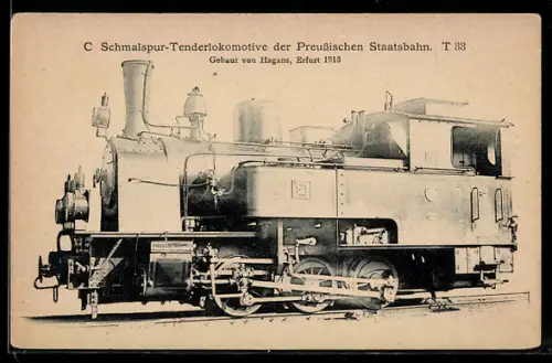 AK C Schmalspur-Tenderlokomotive der Preussischen Staatsbahn, T33