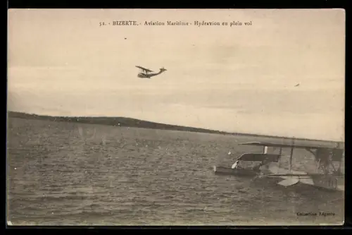 AK Bizerte, Hydroavion en plein vol, Wasserflugzeug