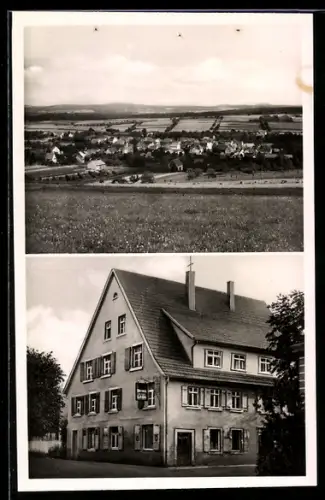 AK Asbach i. Baden, Gasthaus zum Löwen, Ortspartie