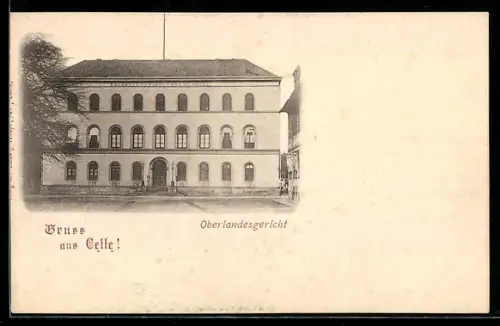 AK Celle, Oberlandesgericht mit Strassenpartie
