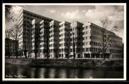 AK Berlin-Tiergarten, Schellhaus, Königin Augustastrasse, Bauhaus