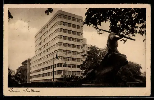 AK Berlin-Tiergarten, Shellhaus, Architektur, Neubau