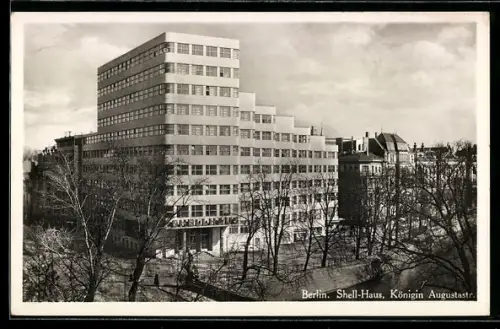 AK Berlin-Tiergarten, Shell-Haus, Königin Augustastr., Bauhaus