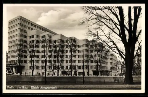 AK Berlin-Tiergarten, Shellhaus, Königin Augustastrasse