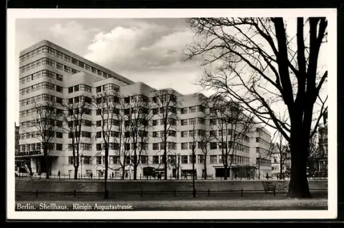 AK Berlin-Tiergarten, Shellhaus, Königin Augustastrasse