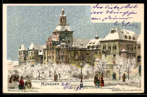 Winter-Lithographie München, Nationalmuseum