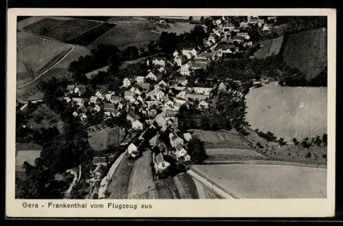 AK Gera, Frankenthal, Fliegeraufnahme