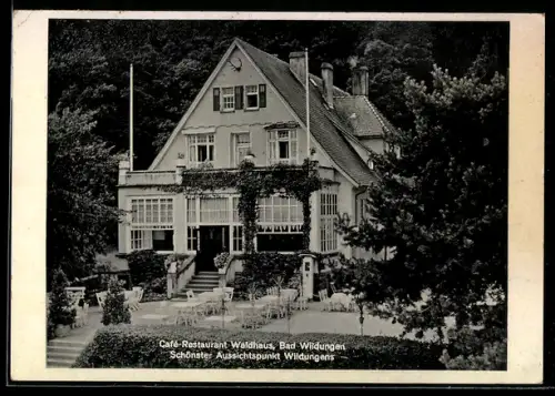 AK Bad Wildungen, Cafe-Restaurant Waldhaus