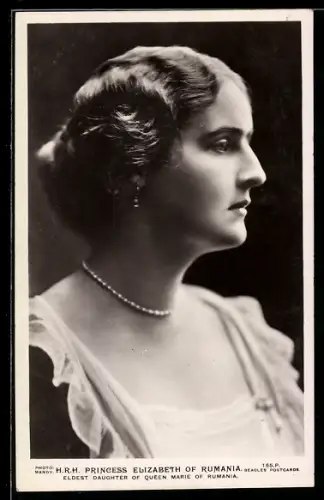 AK H. R. H. Princess Elizabeth of Rumania, Eldest Daughter of Queen Marie of Rumania