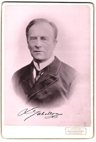 Fotografie Lichtdruck Max Herzig, Wien, Franzensring 22, Ludwig Gabillon, Schauspieler