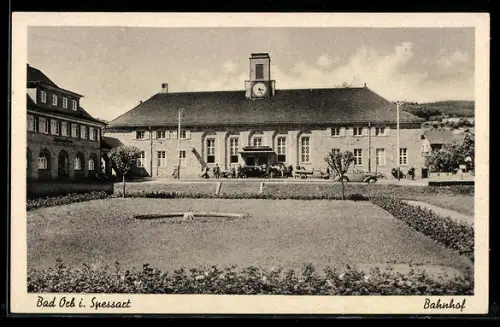 AK Bad Orb /Spessart, Bahnhof mit Anlagen
