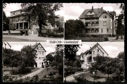 AK Bad Orb, Hotel Quellenhof, Ortsansicht mit Hotel Aegir