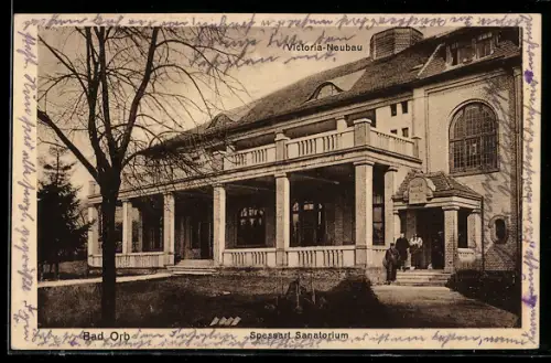AK Bad Orb, Sanatorium Dr. Hufnagel, Neubau