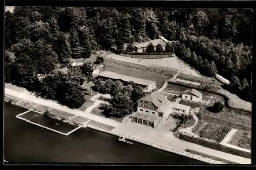 AK Hillersbach über Hirzenhain, Erholungsheim Hillersbach, Luftbild