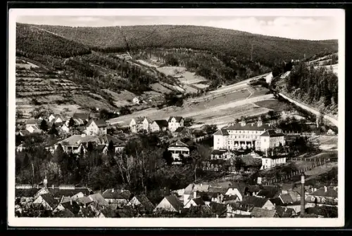 AK Bad Orb /Spessart, Kinderheilanstalt mit Spessart-Sanatorium aus der Vogelschau