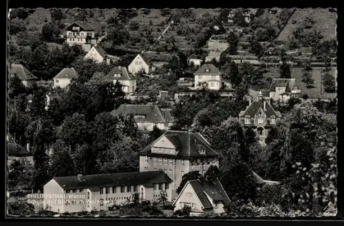 AK Philippsthal /Werra, Schule, Blick zum Weinberg