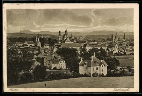 AK Fulda, Totalansicht der Stadt