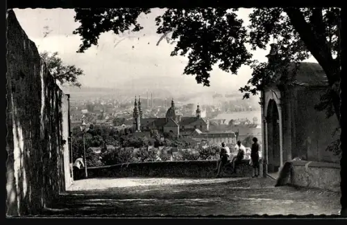 AK Fulda, Teilansicht vom Frauenberg