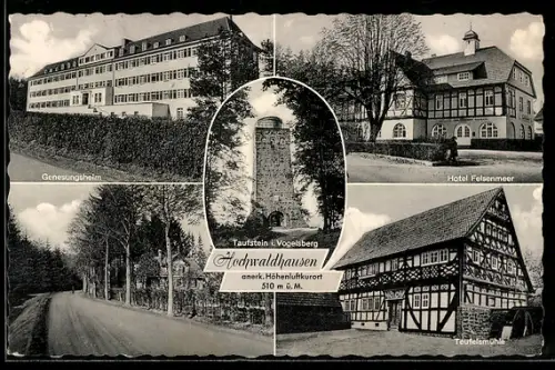 AK Ilbeshausen, Genesungsheim, Hotel Felsenmeer, Taufstein i. Vogelsberg, Teufelsmühle