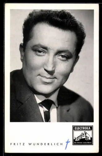 AK Musiker Fritz Wunderlich im Anzug mit Krawatte
