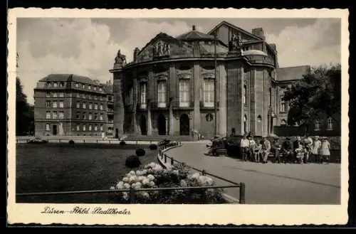 AK Düren, Stadttheater, Vorderansicht