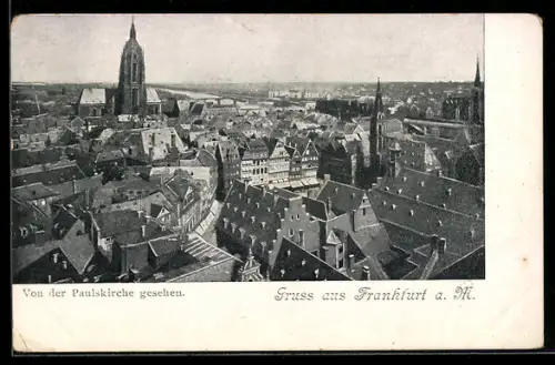 AK Frankfurt, Frankfurt von der Pauluskirche