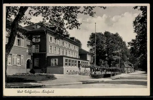 AK Bad Salzhausen, Partie am Staatli. Kurhaus