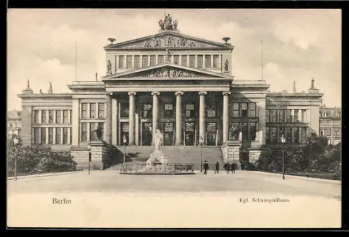 AK Berlin, Königliches Schauspielhaus am Gendarmenmarkt
