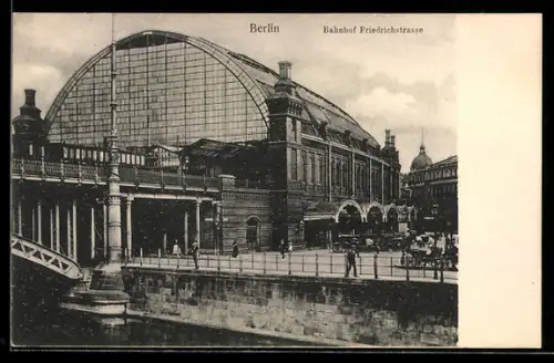 AK Berlin, Bahnhof Friedrichstrasse