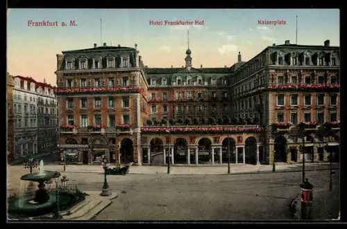 AK Frankfurt /Main, Hotel Frankfurter Hof am Kaiserplatz