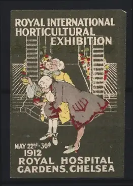 Reklamemarke Chelsea, Royal International Horticultural Exhibition 1912, Gartenkunst