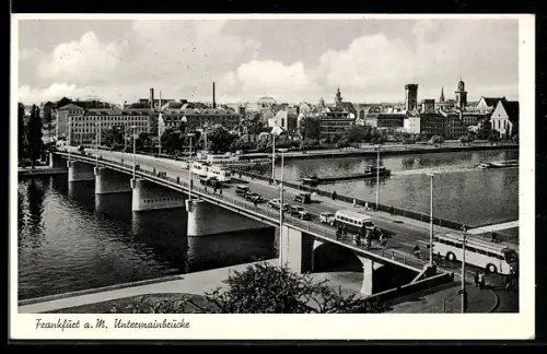 AK Frankfurt a. M., Untermainbrücke