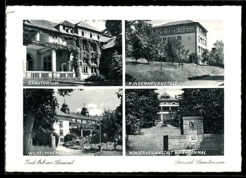 AK Bad Orb im Spessart, Sanatorium, Kinderheilanstalt, Wilhelminenhaus