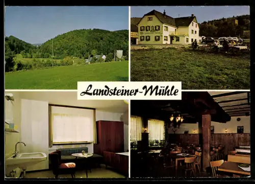 AK Usingen /Ts., Landsteiner Mühle, Pension und Gasthaus, Bes. Werner Busch