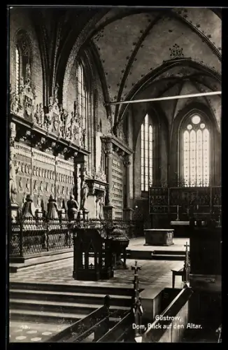 AK Güstrow, Dom, Blick auf den Altar