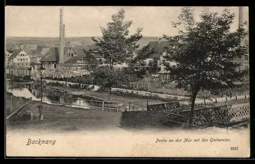 AK Backnang, Gerbereien an der Mur