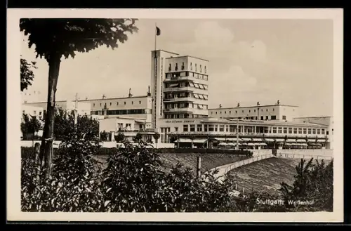 AK Stuttgart, Weissenhof-Höhenrestaurant, Bauhaus