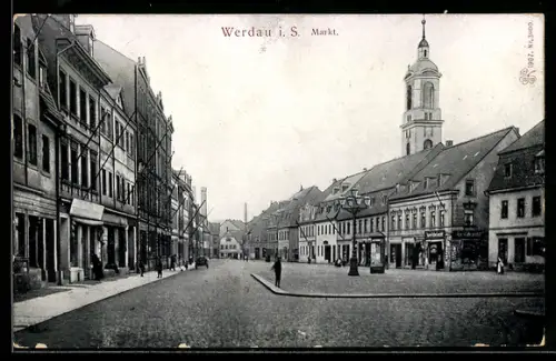 AK Werdau, Ladengeschäfte am Markt
