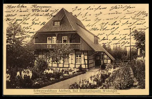 AK Bad Reinhardsquelle, Hotel Pension Schwarzwald Adelheid