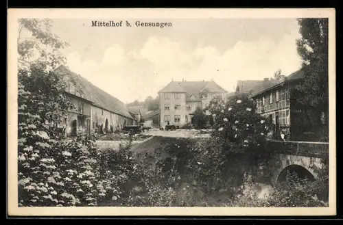 AK Gensungen, Partie an der Domäne Mittelhof