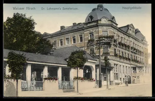 AK Dresden-Weisser Hirsch, Dr. Lahmanns Sanatorium, Hauptgebäude