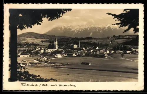 AK Teisendorf, Ansicht mit Untersberg