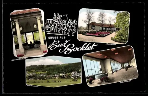 AK Bad Bocklet, Kuranlage, Inneres Wandelhalle, Alte Brunnenhalle