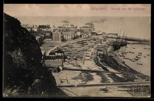 AK Helgoland, Strand von der Südspitze