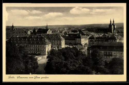 AK Fulda, Panorama vom Dom gesehen
