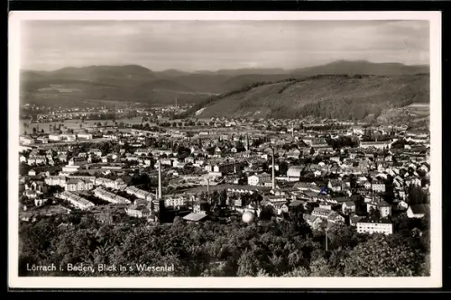 AK Lörrach i. Baden, Blick ins Wiesental
