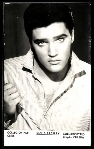 AK Musiker Elvis Presley im offenen Hemd