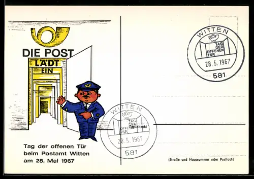 AK Witten, Tag der offenen Tür im Postamt 1967